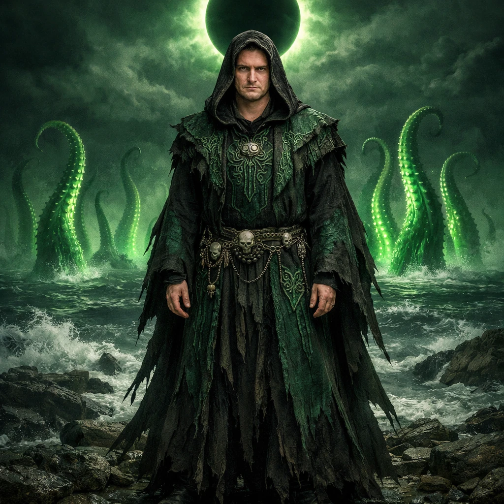 Злодей в стиле культа Лавкрафта — GPT Image 1.5 промт
