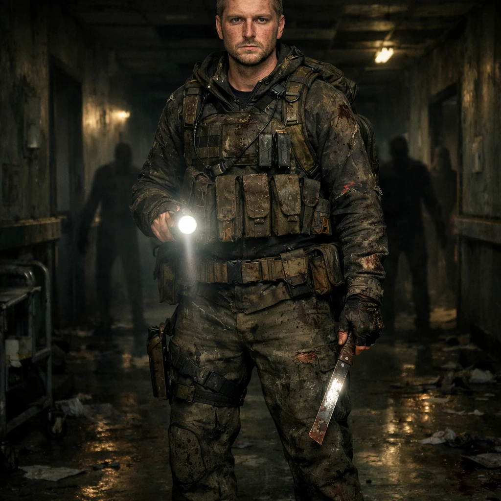 Зомби-апокалипсис: выживший в госпитале — GPT Image 1.5 промт