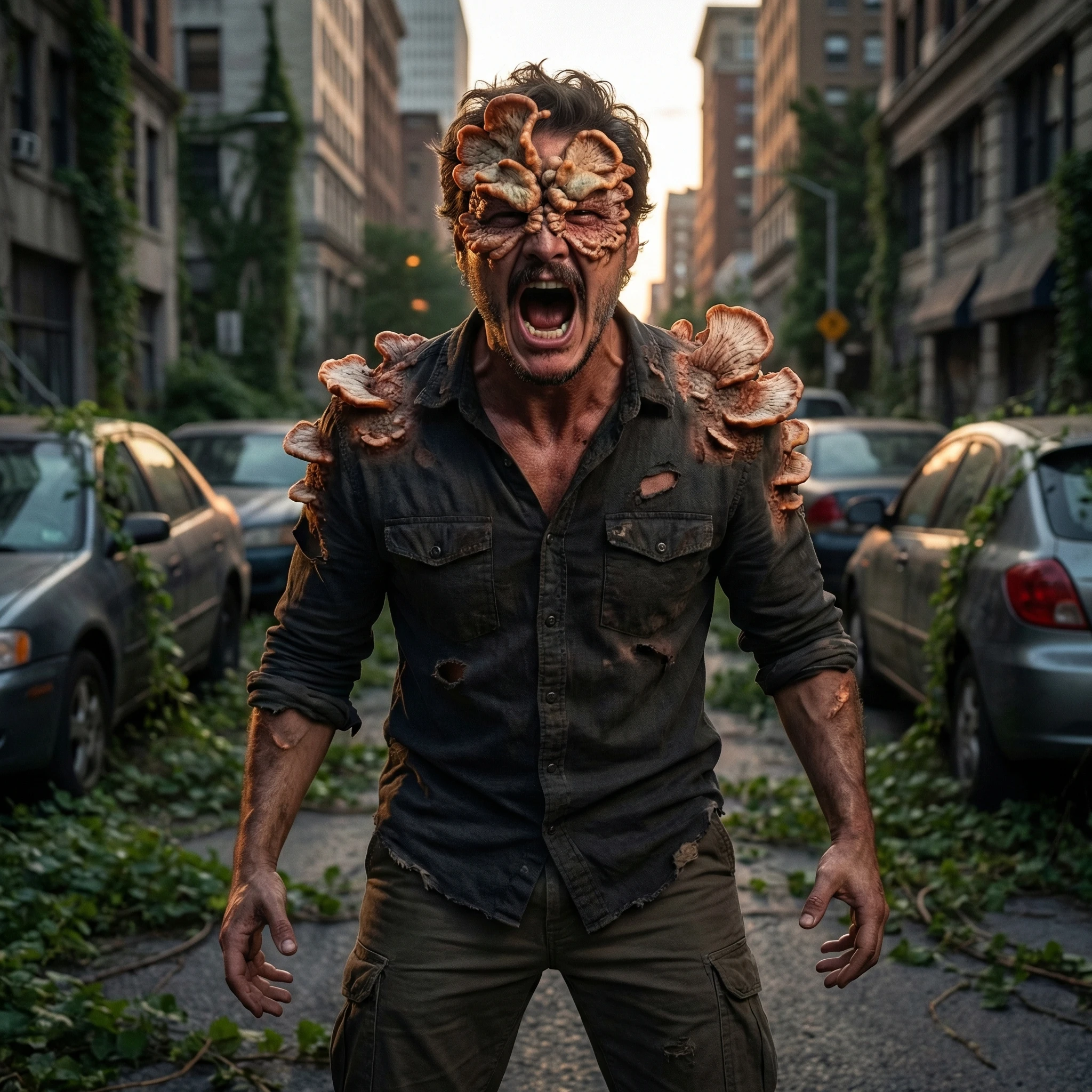 Зомби из «The Last of Us» — Nano Banana Pro промт