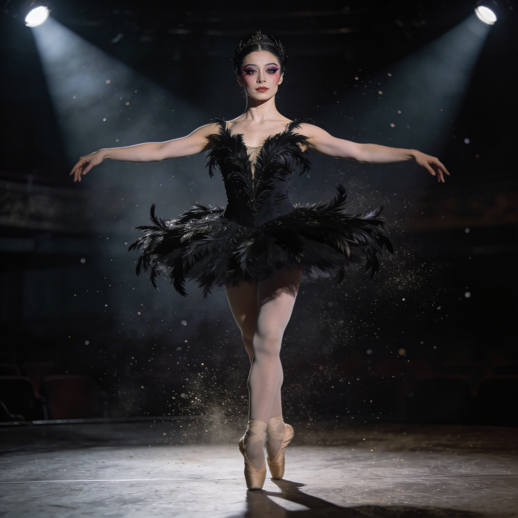 Звезда балета в стиле «Черного лебедя» — Seedream 4.5 промт