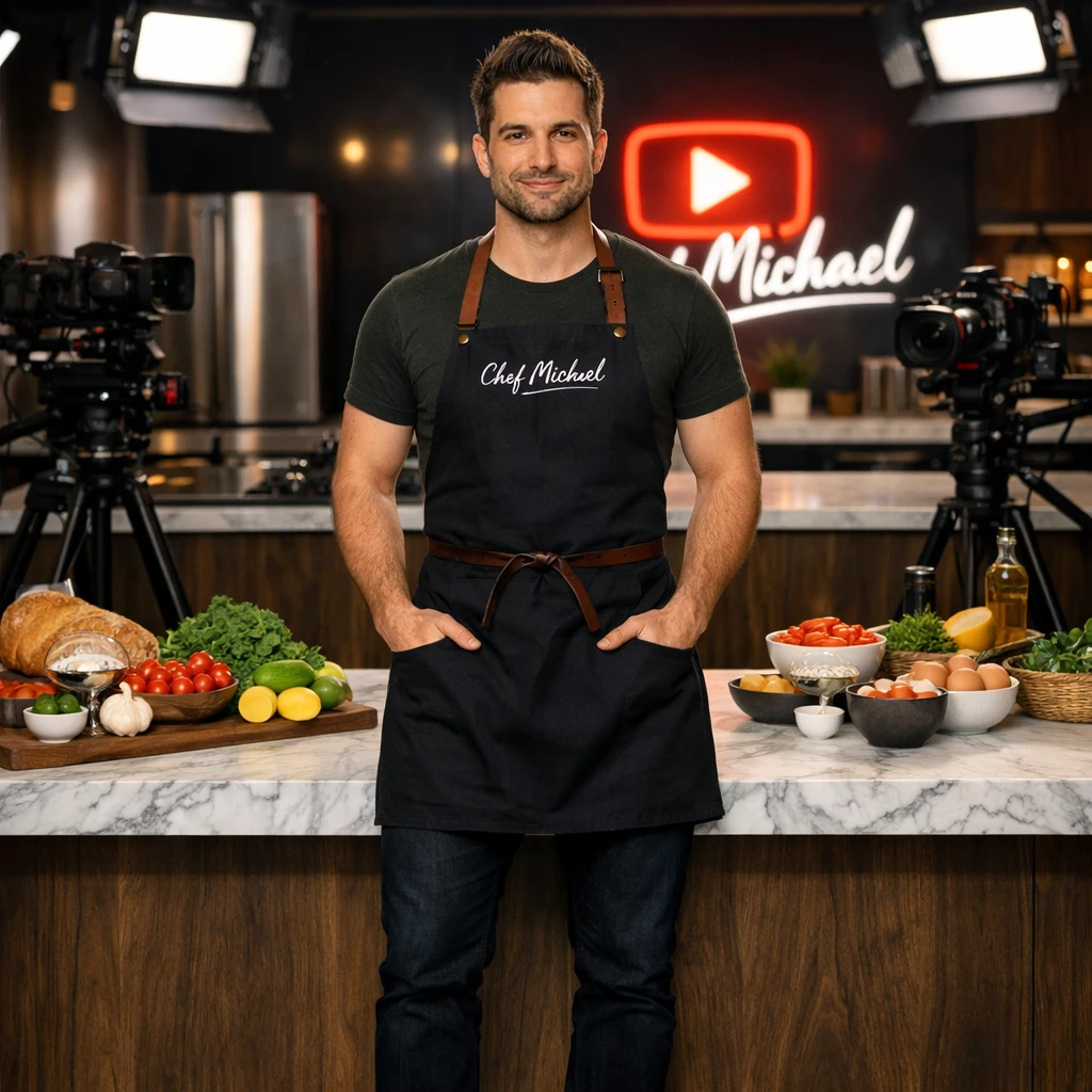 Звезда кулинарного YouTube-шоу — GPT Image 1.5 промт