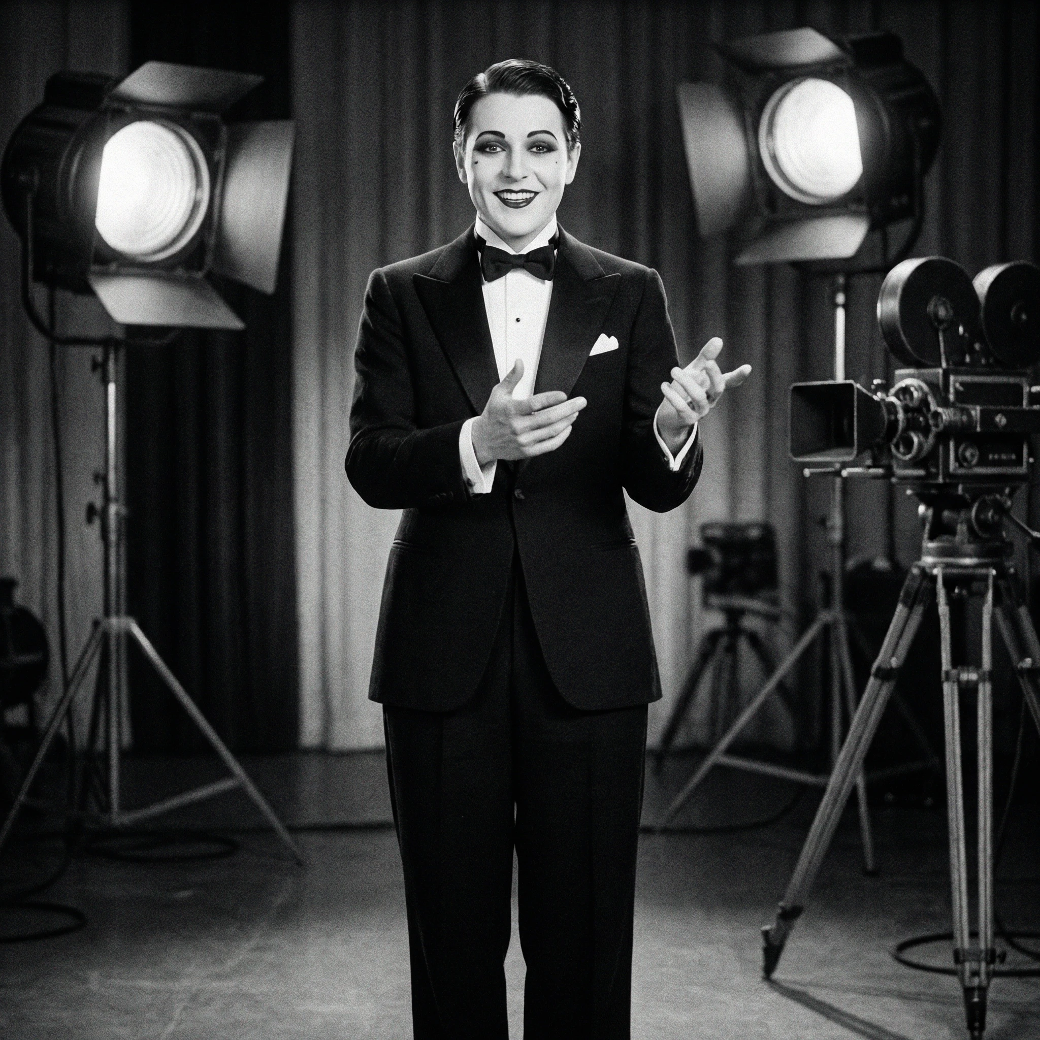 Звезда немого кино 1920-х — Nano Banana Pro промт