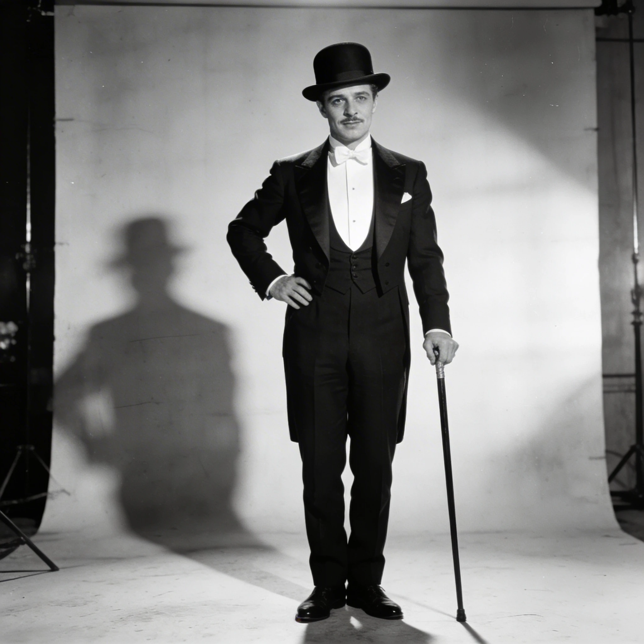 Звезда немого кино в стиле Чаплина — Seedream 4.5 промт