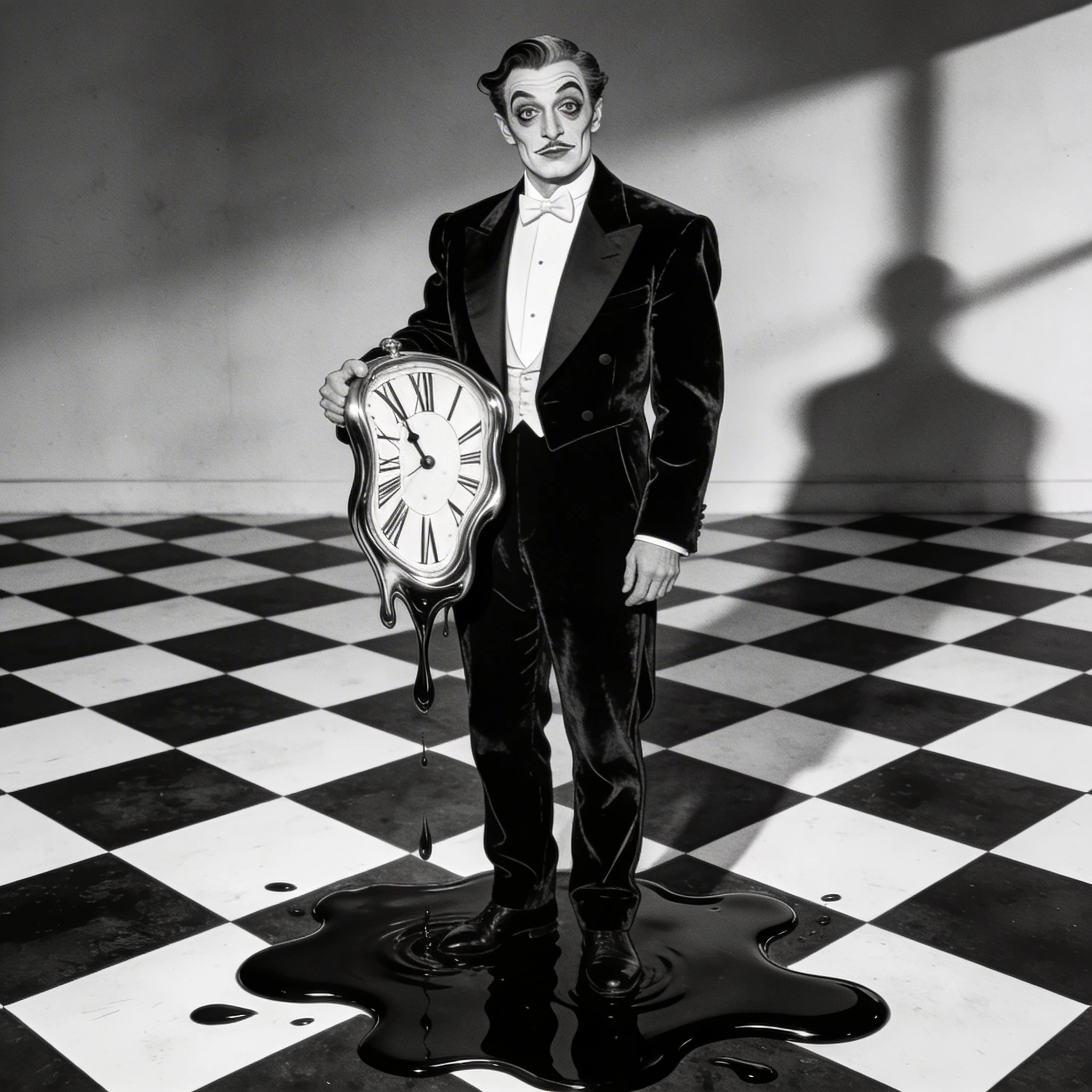 Звезда немого кино в стиле сюрреализма — Seedream 4.5 промт