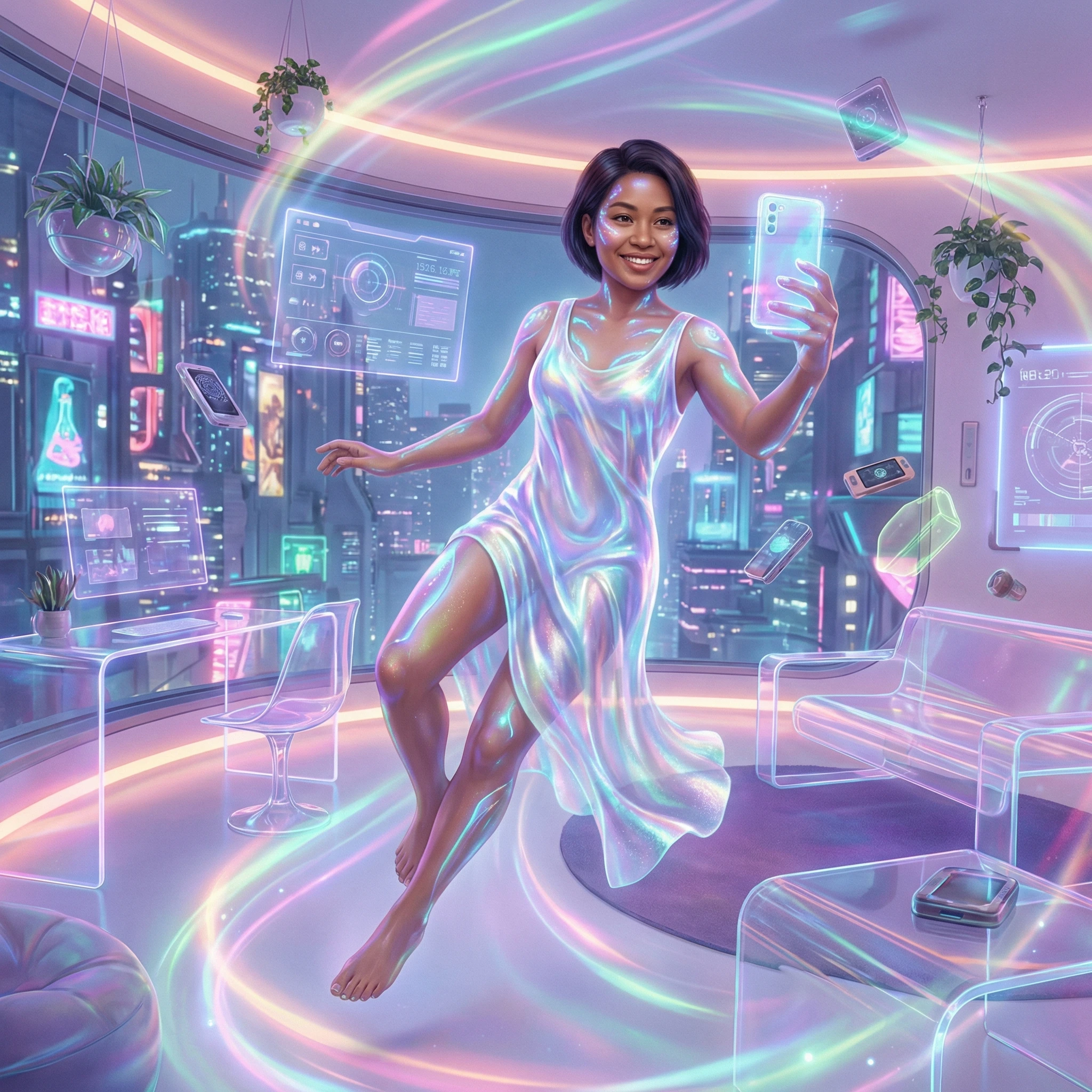 Звезда Соцсетей в Метавселенной — Nano Banana Pro промт