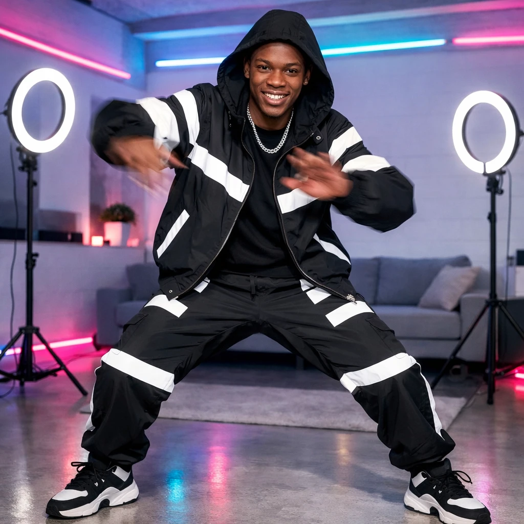 Звезда танцевального челленджа — GPT Image 1.5 промт