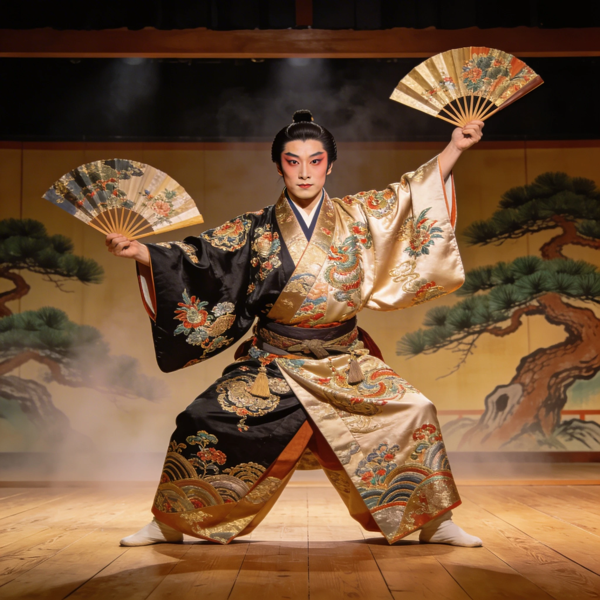 Звезда Театра Кабуки — Seedream 4.5 промт